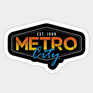 Metro City: 1989 Sticker